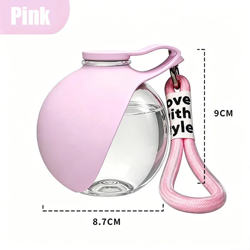 Gourde pour chien portable 2-en-1 en silicone pliable et étanche