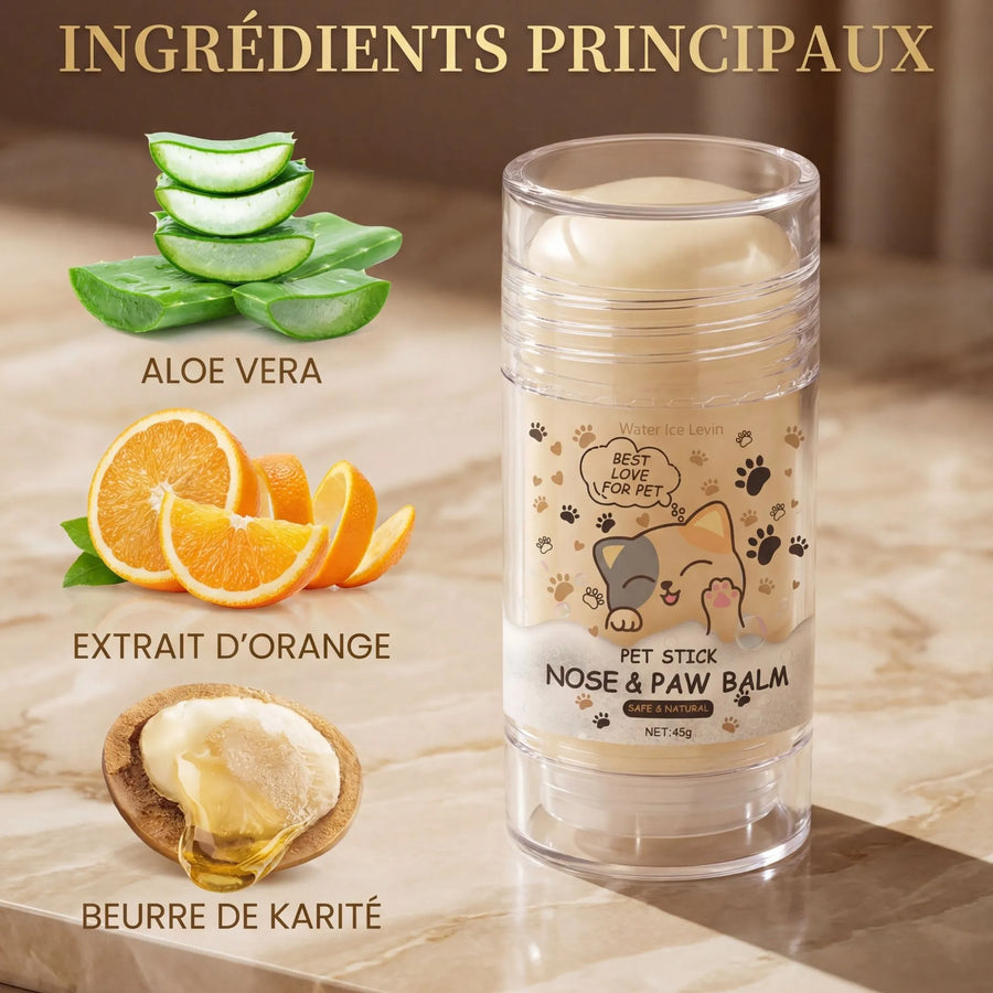 Baume hydratant pour pattes et truffe de chien/chat 45g